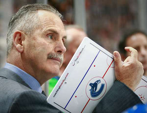 CoachingBoards.com supplied Willie Desjardins with his dry erase coaching boards while he was with the Vancouver Canucks.
