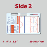 2 Sided Dry Erase Ringette Coaching Board -Medium