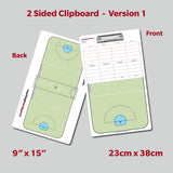 Indoor Box Lacrosse Dry Erase Coaching Clipboards