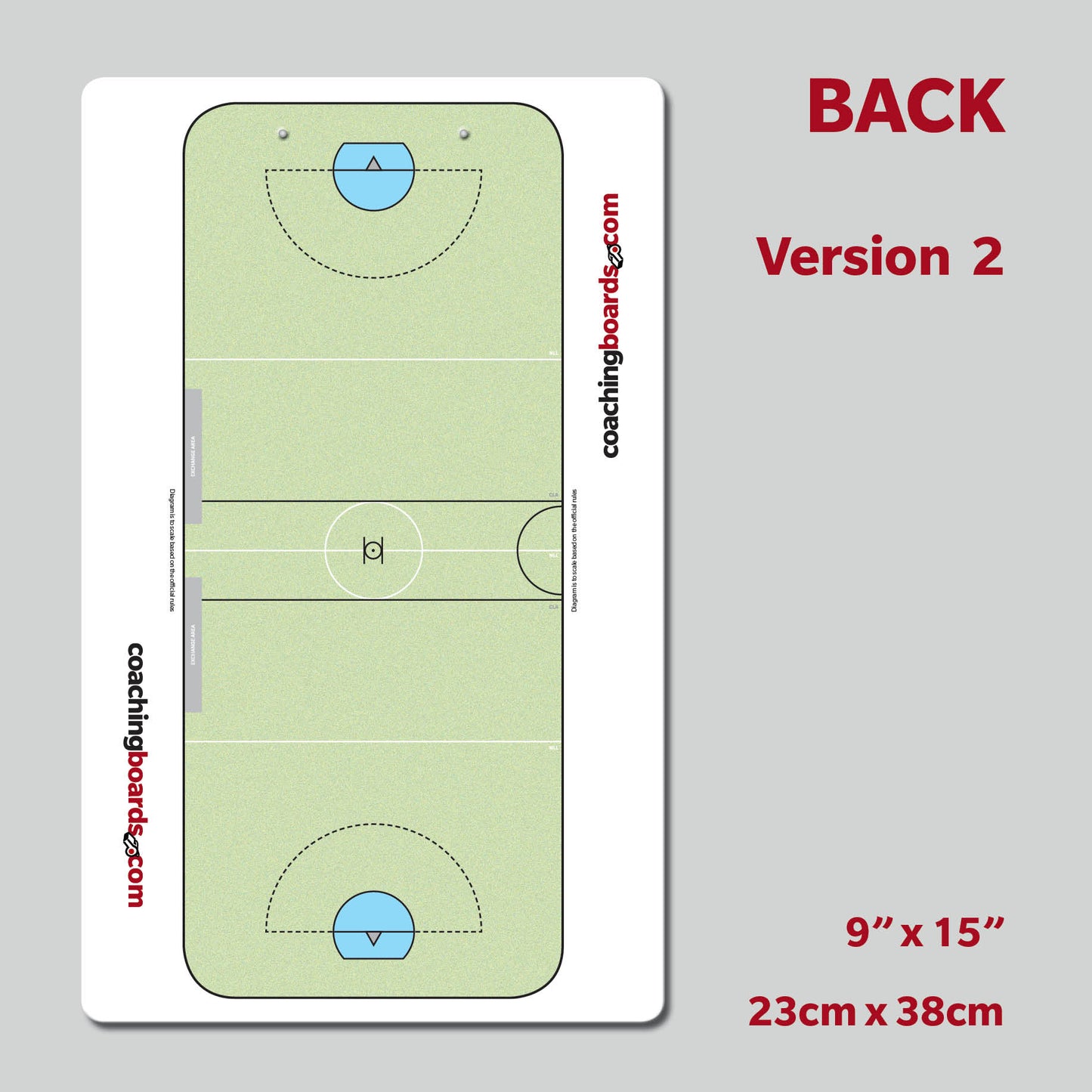 Indoor Box Lacrosse Dry Erase Coaching Clipboards - V2