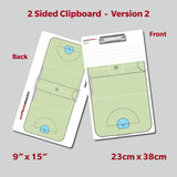 Indoor Box Lacrosse Dry Erase Coaching Clipboards