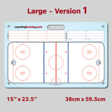 Dry Erase Hockey Coaching Boards -Large