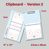 Hockey Dry Erase Clipboards