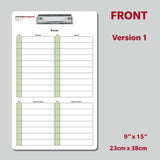 Lacrosse Dry Erase Coaching Clipboard