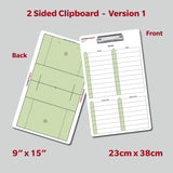 Lacrosse Dry Erase Coaching Clipboard