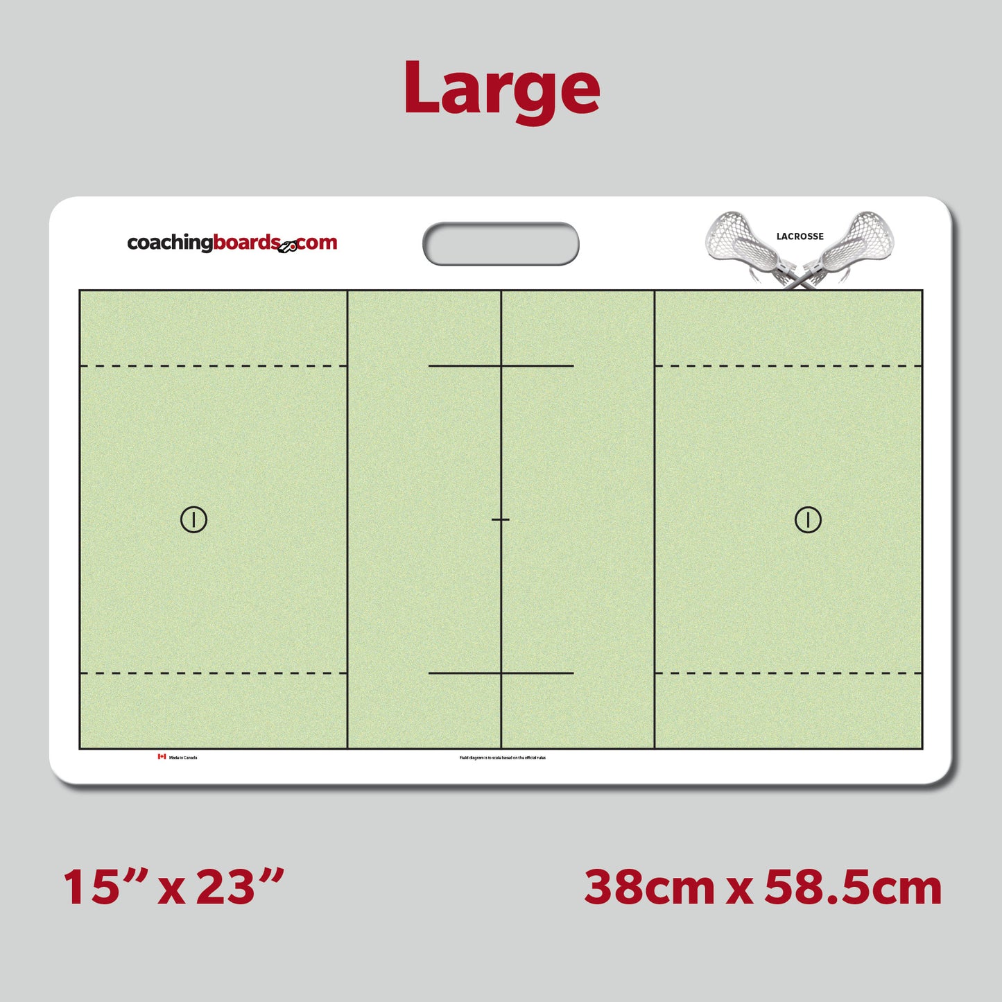 Lacrosse Dry Erase Coaching Board - Large