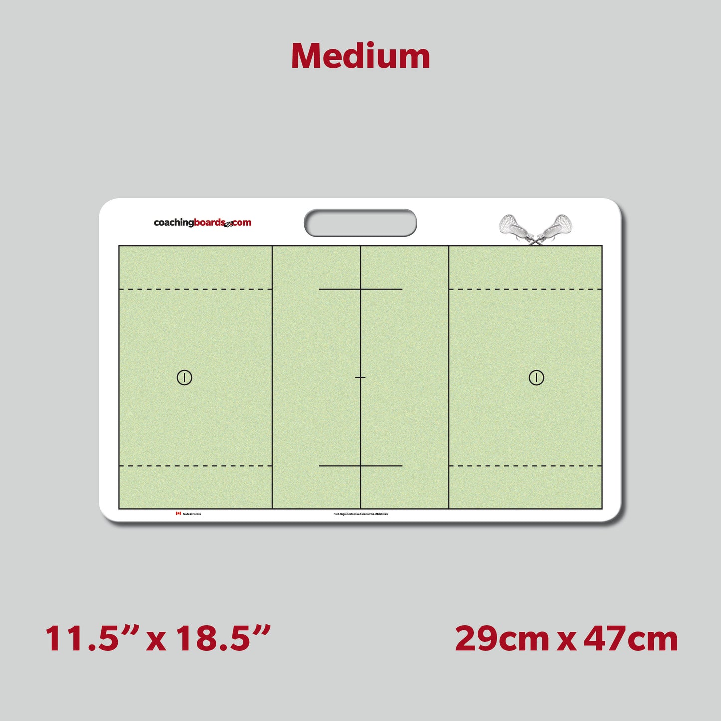 Lacrosse Dry Erase Coaching Board - Medium