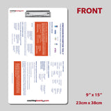 Concussion Recognition Clipboard -NFL Football