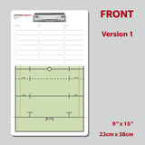 Rugby Dry Erase Coaching Clipboard