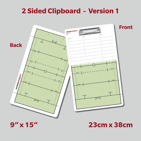 Rugby Dry Erase Coaching Clipboard