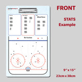 Hockey STATS Dry Erase Clipboard