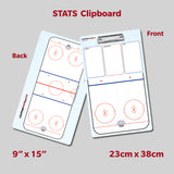 Hockey STATS Dry Erase Clipboard