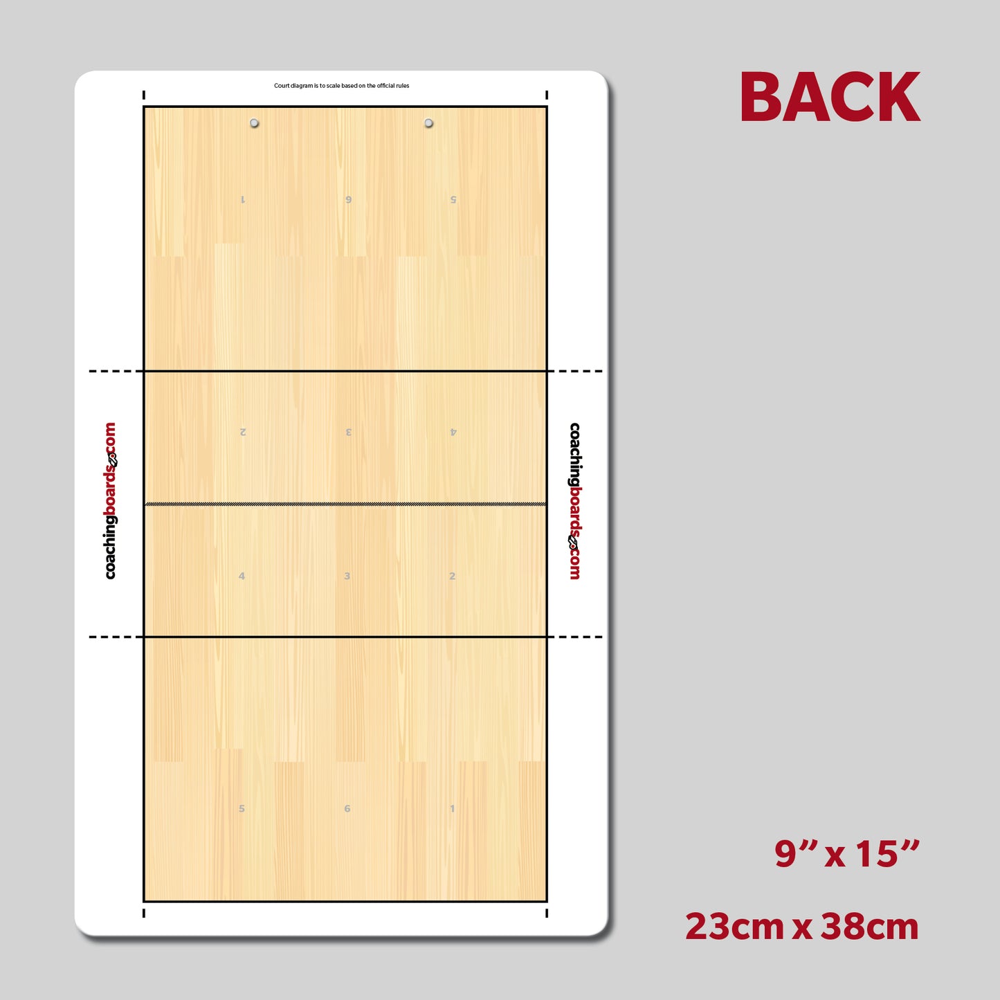 Volleyball Dry Erase Coaching Clipboard