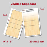Volleyball Dry Erase Coaching Clipboard