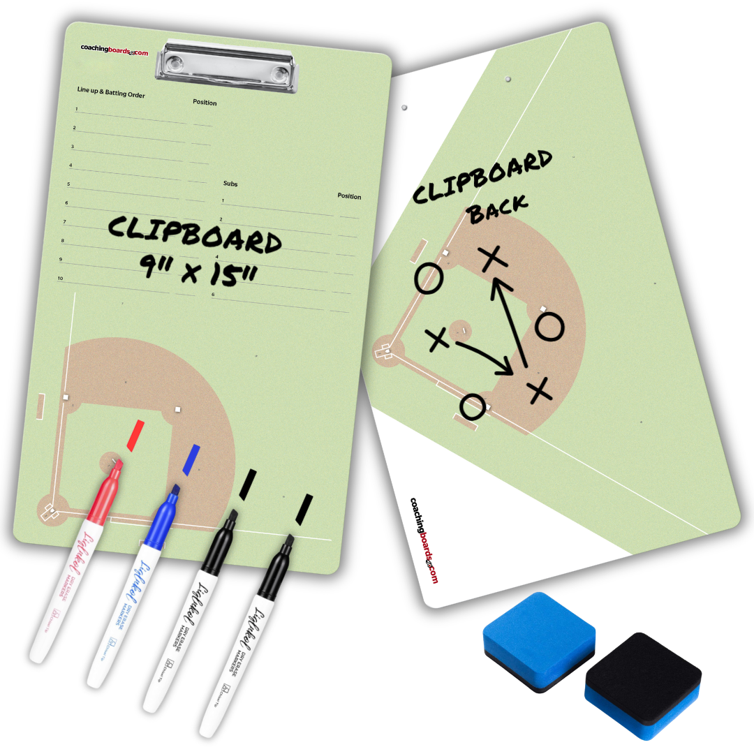 Baseball Dry Erase Coaching Clipboard