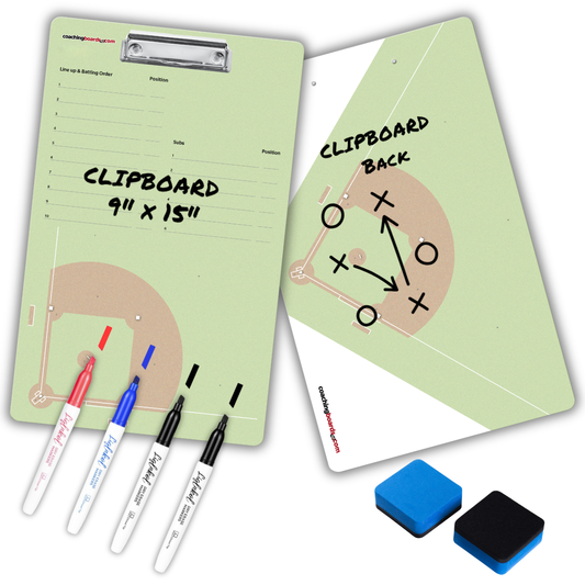 Baseball Dry Erase Coaching Clipboard