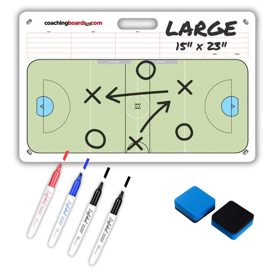 Indoor Box Lacrosse Dry Erase Coaching Board - Large - V1