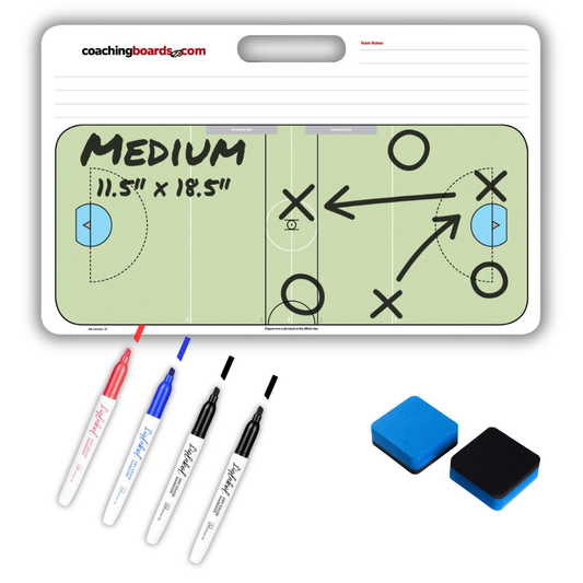 Indoor Box Lacrosse Dry Erase Coaching Board - Medium - V2