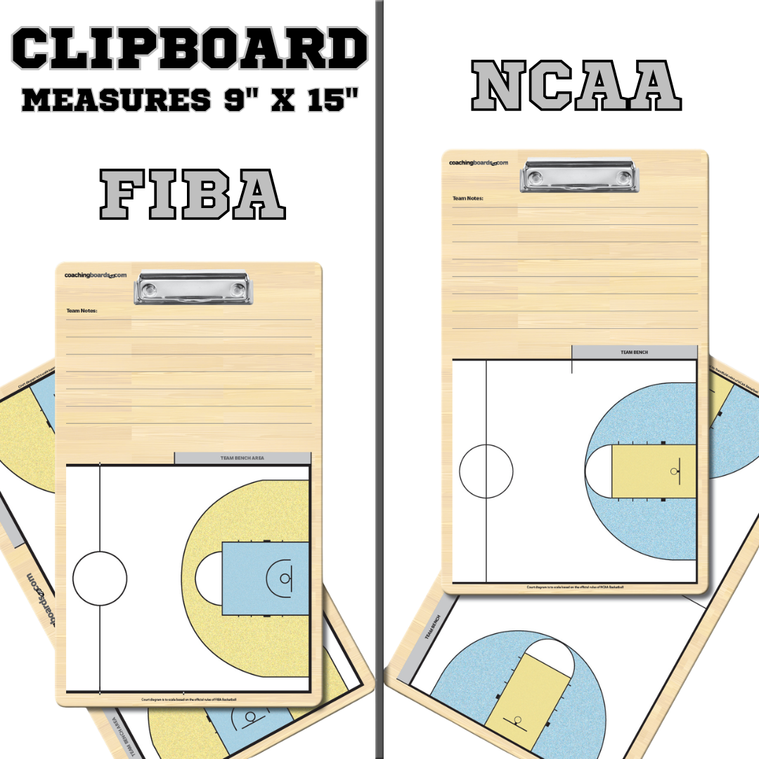 Basketball Dry Erase Clipboard