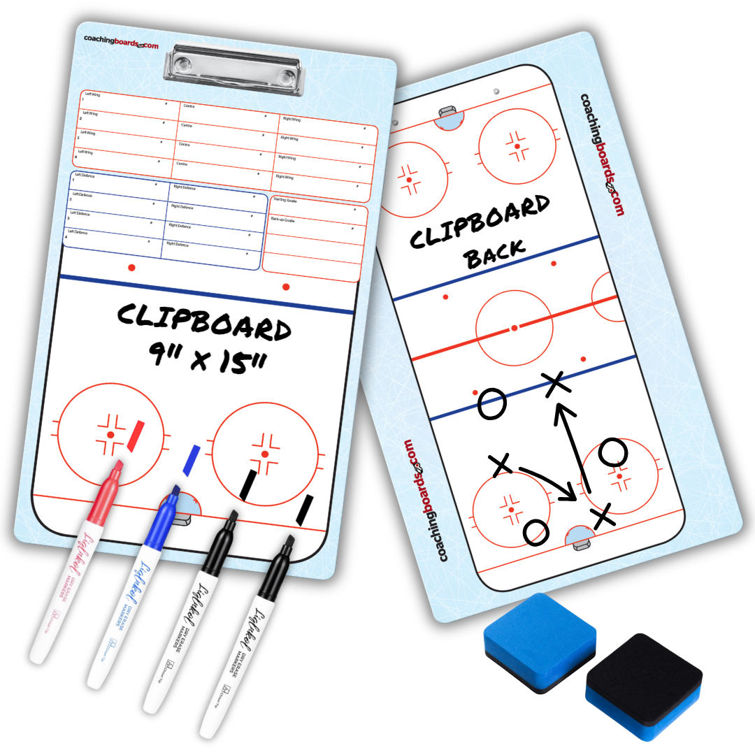 Hockey Dry Erase Clipboards - V1
