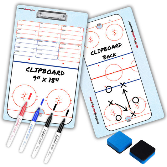 Hockey Dry Erase Clipboards - V1