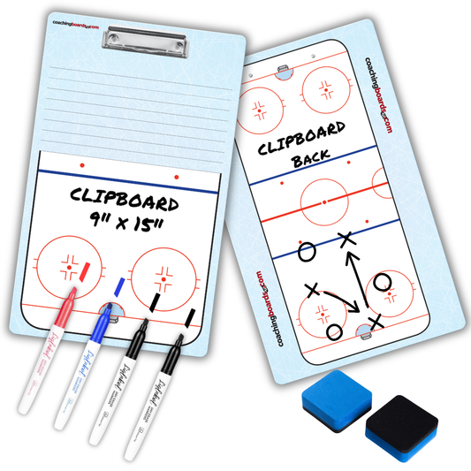 Hockey Dry Erase Clipboards - V2