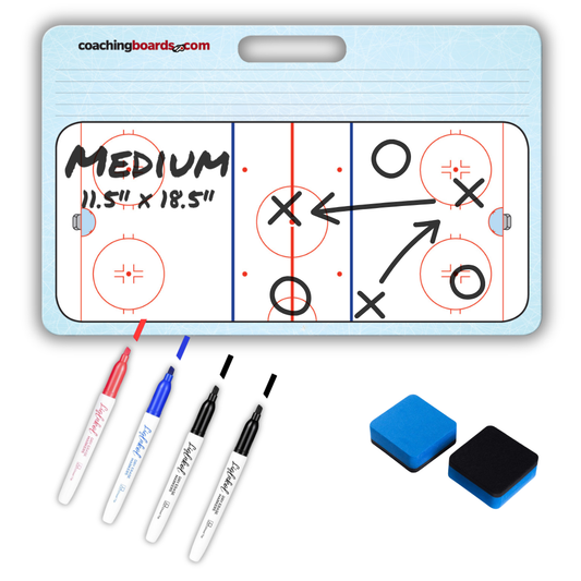 Hockey Dry Erase Coaching Boards - Medium - V2