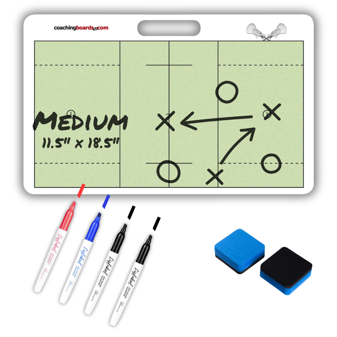 Lacrosse Dry Erase Coaching Board - Medium