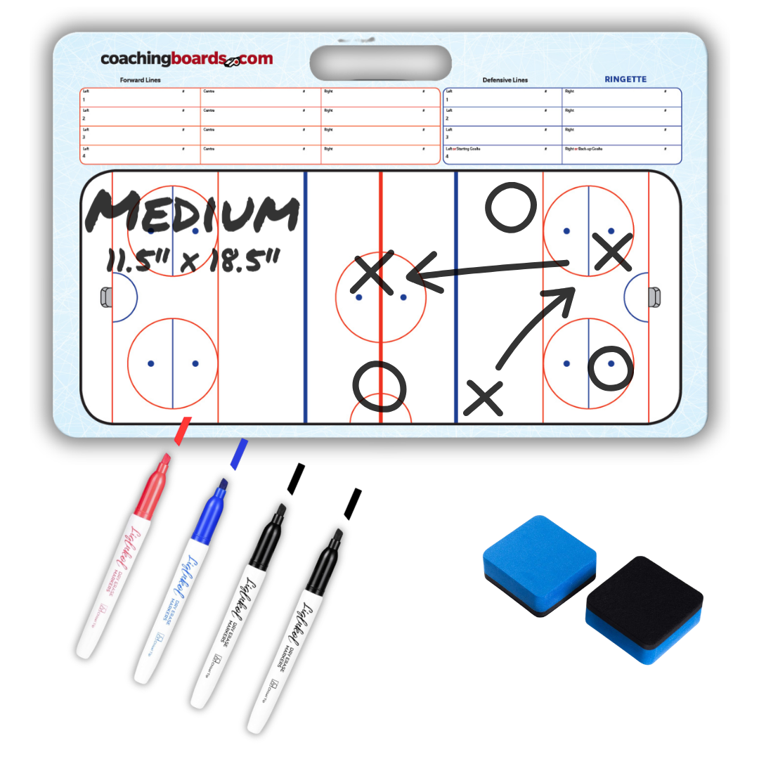 Dry Erase Ringette Coaching Board - Medium - V1