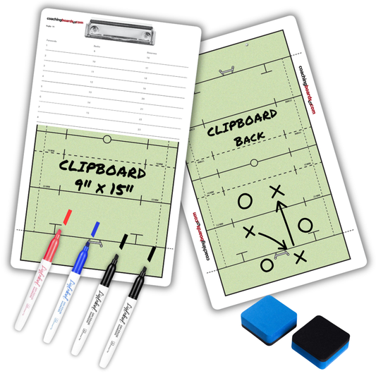 Rugby Dry Erase Coaching Clipboard