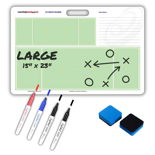 Ultimate Frisbee Dry Erase Coaching Board - Large