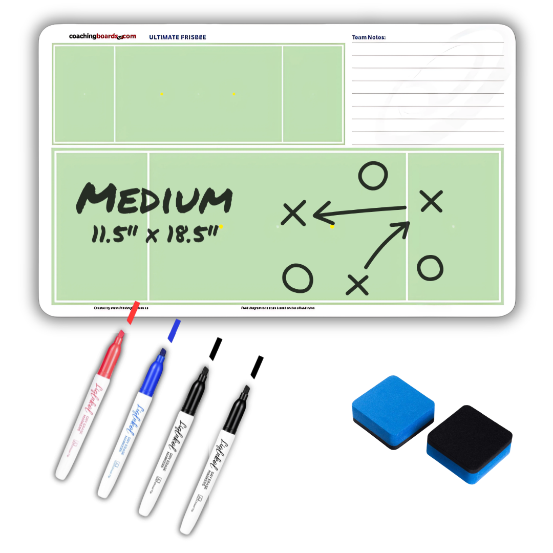 Ultimate Frisbee Dry Erase Coaching Board - Medium