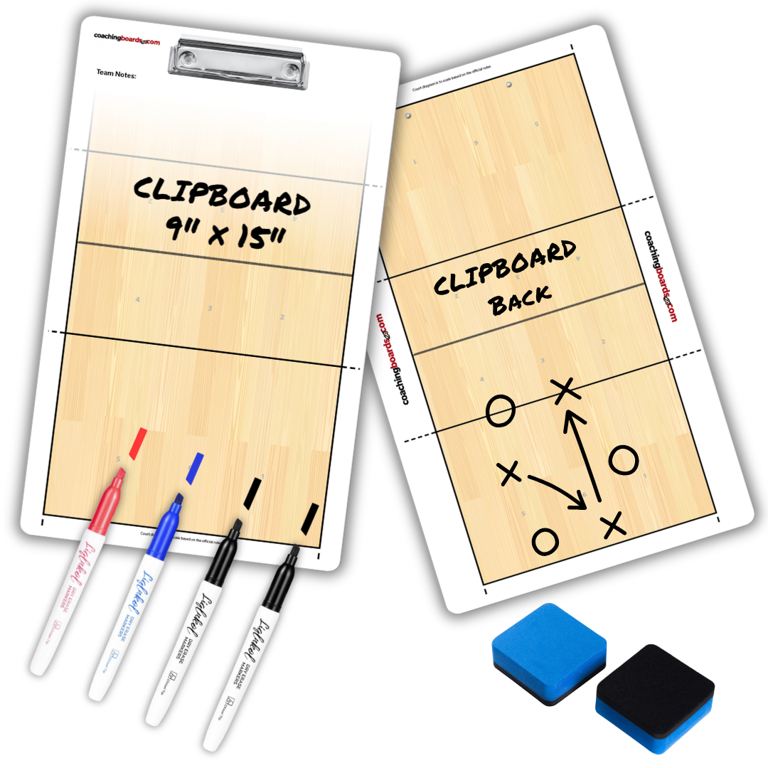 Volleyball Dry Erase Coaching Clipboard