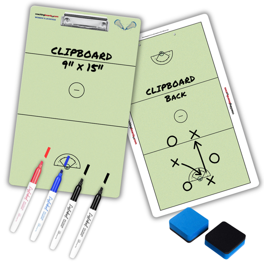 Women's Lacrosse Dry Erase Coaching Clipboard