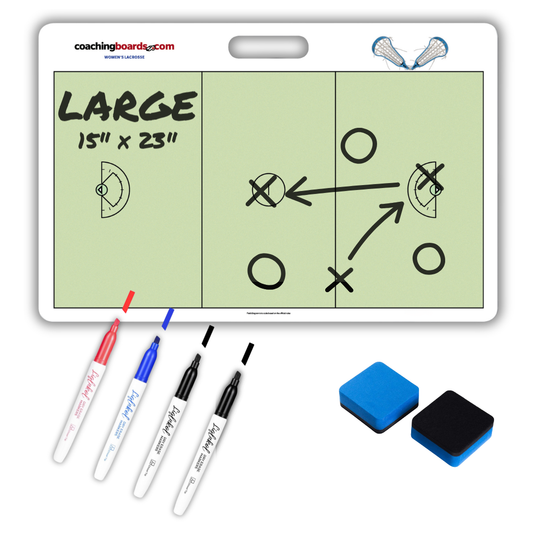 Women's Lacrosse Dry Erase Coaching Board - Large