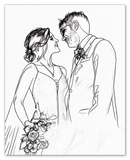 Curio Bello  Sketch Wall Art Decor Poster Photo Print, Ideal For Home or Office - Front View