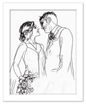 Curio Bello  Sketch Wall Art Decor Poster Photo Print, Ideal For Home or Office - Front View
