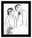 Curio Bello  Sketch Wall Art Decor Poster Photo Print, Ideal For Home or Office - Front View