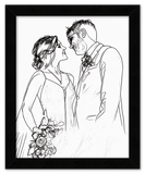 Curio Bello  Sketch Wall Art Decor Poster Photo Print, Ideal For Home or Office - Front View
