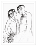 Curio Bello  Sketch Wall Art Decor Poster Photo Print, Ideal For Home or Office - Front View