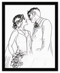 Curio Bello  Sketch Wall Art Decor Poster Photo Print, Ideal For Home or Office - Front View