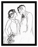 Curio Bello  Sketch Wall Art Decor Poster Photo Print, Ideal For Home or Office - Front View