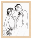 Curio Bello  Sketch Wall Art Decor Poster Photo Print, Ideal For Home or Office - Front View