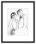 Curio Bello  Sketch Wall Art Decor Poster Photo Print, Ideal For Home or Office - Front View