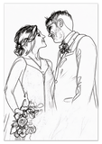Curio Bello  Sketch Wall Art Decor Poster Photo Print, Ideal For Home or Office - Front View
