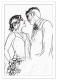 Curio Bello  Sketch Wall Art Decor Poster Photo Print, Ideal For Home or Office - Front View