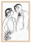 Curio Bello  Sketch Wall Art Decor Poster Photo Print, Ideal For Home or Office - Front View