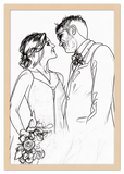 Curio Bello  Sketch Wall Art Decor Poster Photo Print, Ideal For Home or Office - Front View