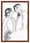 Curio Bello  Sketch Wall Art Decor Poster Photo Print, Ideal For Home or Office - Front View