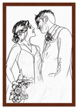 Curio Bello  Sketch Wall Art Decor Poster Photo Print, Ideal For Home or Office - Front View